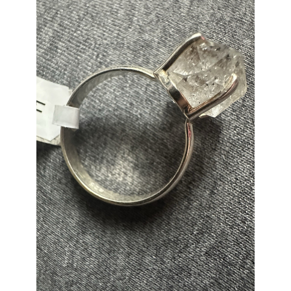 Big Herkimer Diamond Ring Sz 11 925 Sterling Silver Jewelry Mega Quartz Energy - Picture 3 of 11